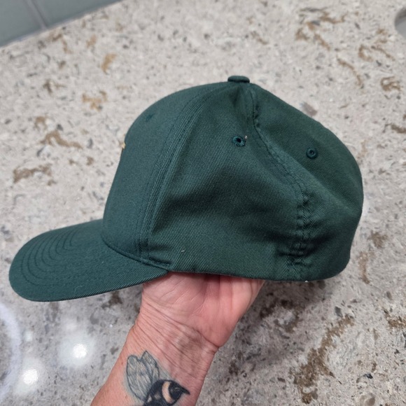 UPS Hat Flexfit L/XL Green Brown Embroidered Logo Baseball Cap - Picture 9 of 9